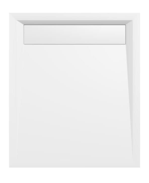 VARESA brodzik kompozytowy z maskownicą syfonu, 100x80cm, biały