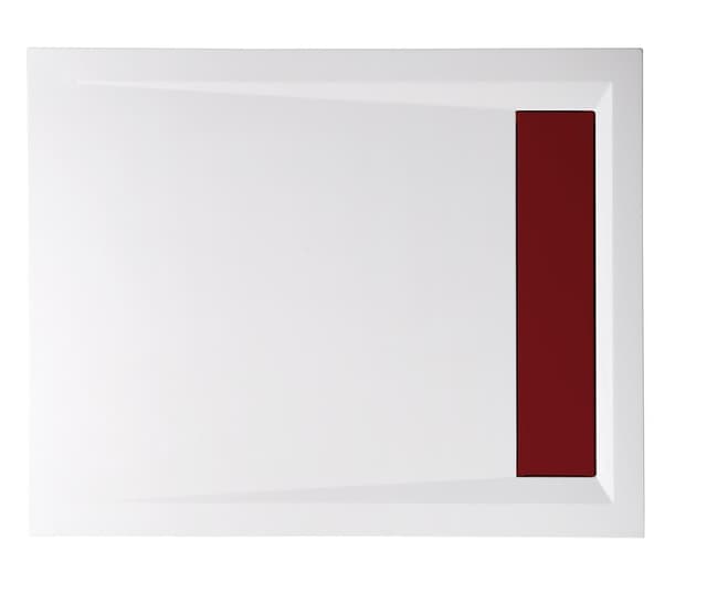 VARESA brodzik kompozytowy z maskownicą syfonu, 100x80cm, biały