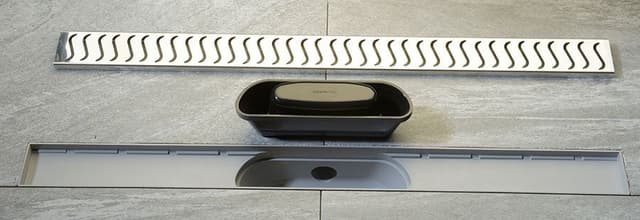 SCENE odpływ liniowy z rusztem ze stali nierdzewnej, L-720mm, DN40