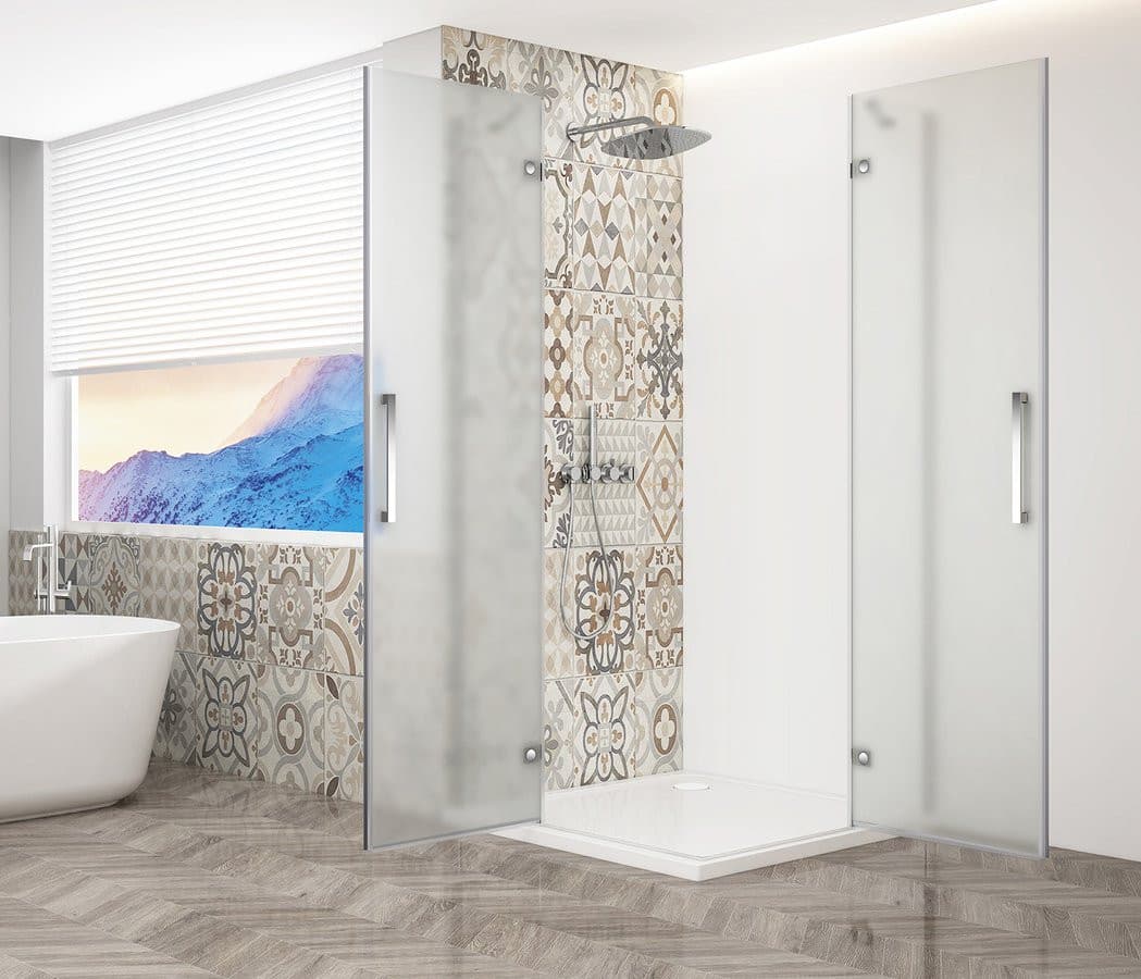 TRINITY CHROME kabina prysznicowa 800x800mm, wejście z rogu, szkło matowe