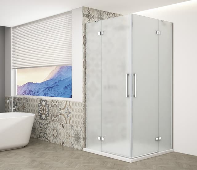 TRINITY CHROME kabina prysznicowa 1000x900mm, wejście z rogu, szkło matowe