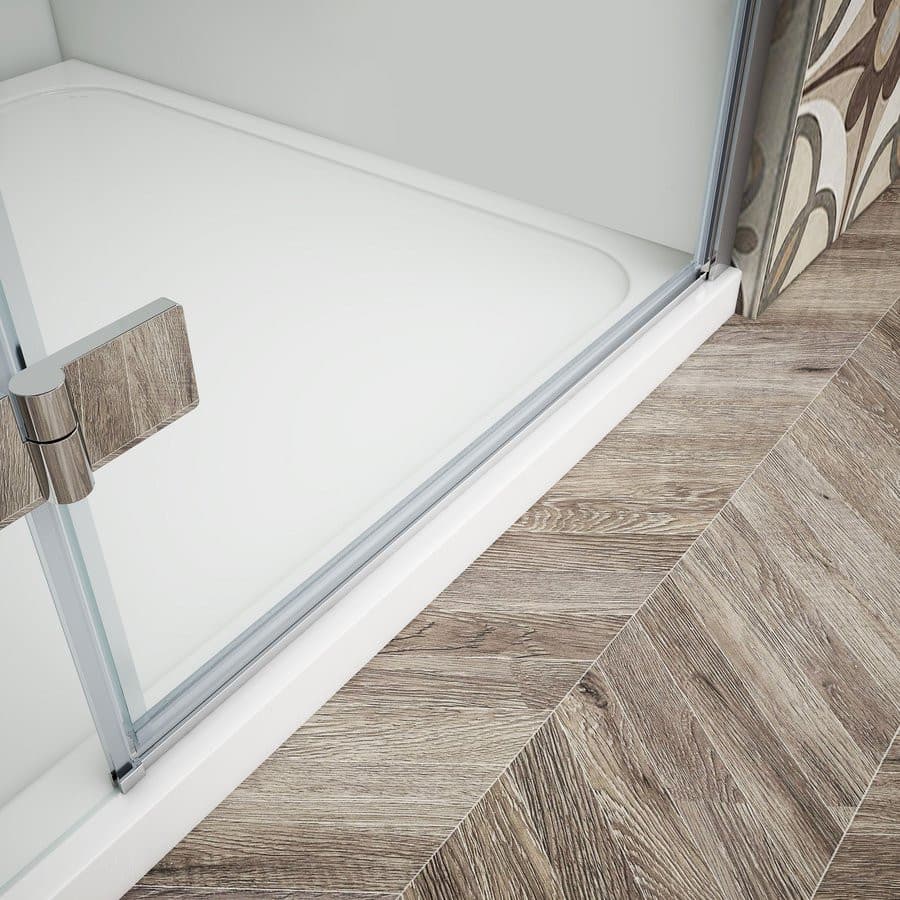 TRINITY CHROME kabina prysznicowa 800x800mm, szkło matowe, lewe