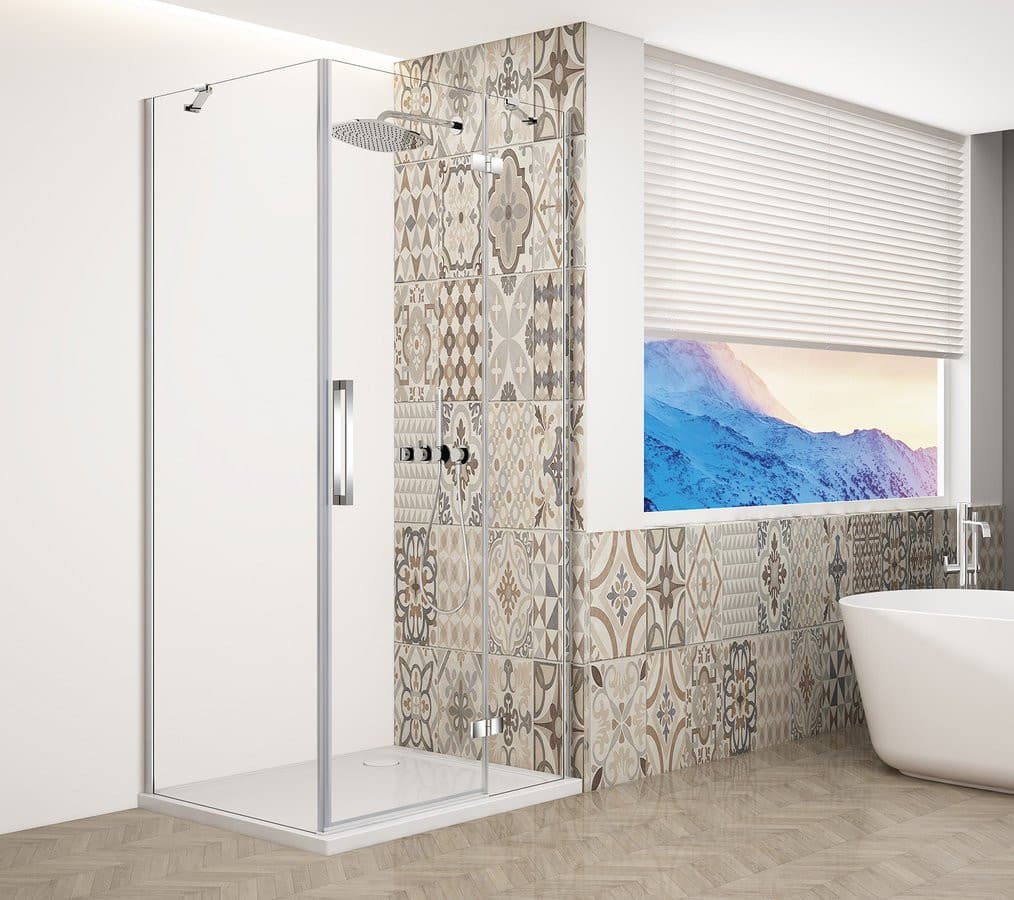 TRINITY CHROME kabina prysznicowa 1100x1200mm, szkło czyste, prawe