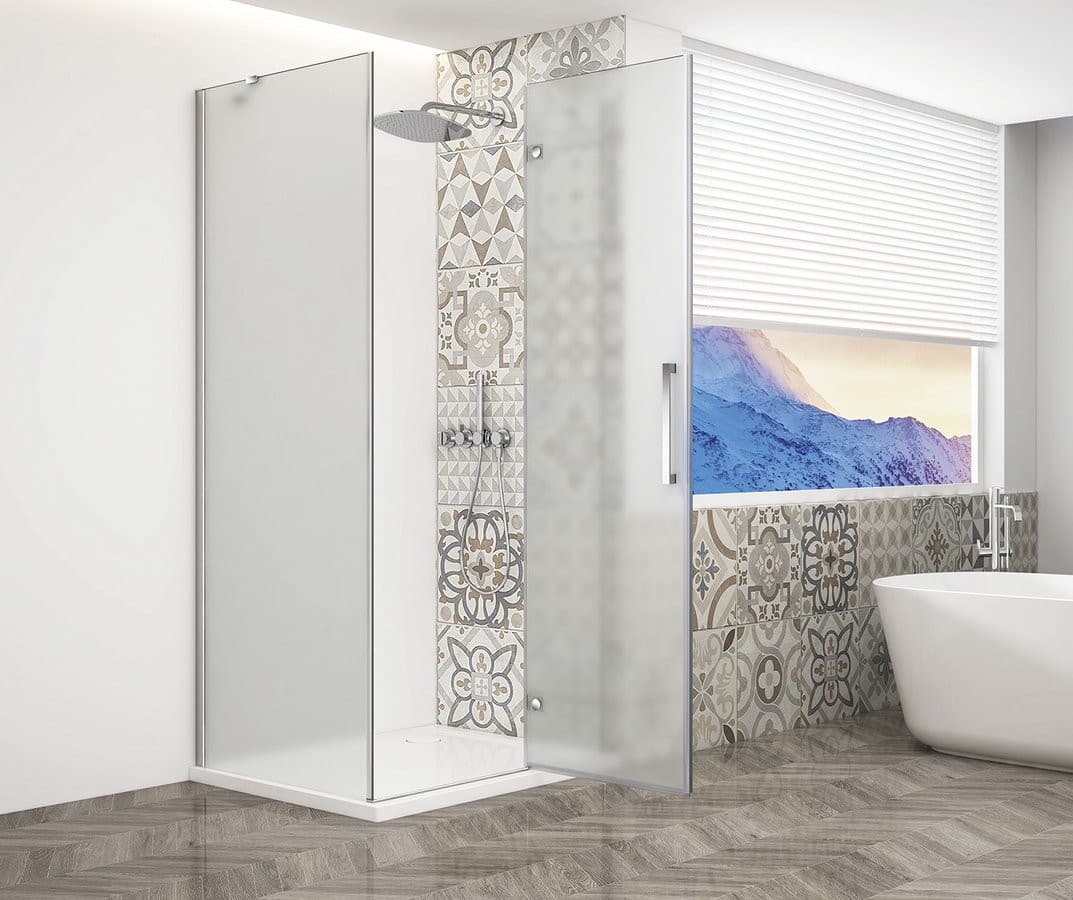 TRINITY CHROME kabina prysznicowa 900x800mm, szkło matowe, prawe