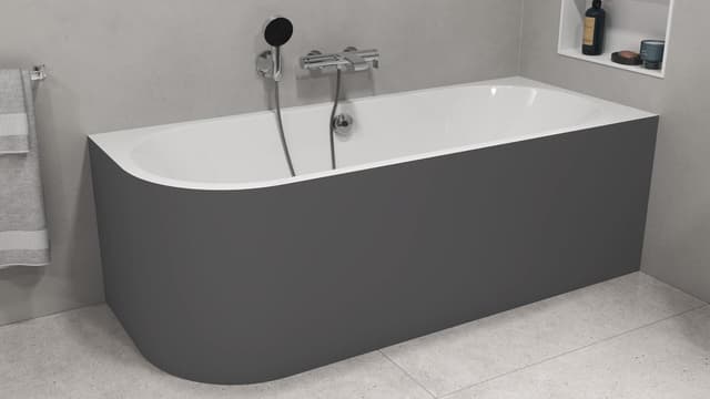 VIVA R MONOLITH wanna wolnostojąca przyścienna 180x75x60cm, biały/carina