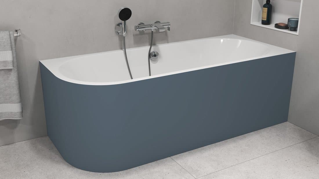 VIVA R MONOLITH wanna wolnostojąca przyścienna 180x75x60cm, biały/siena