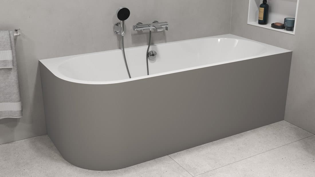 VIVA R MONOLITH wanna wolnostojąca przyścienna 180x75x60cm, biały/agila