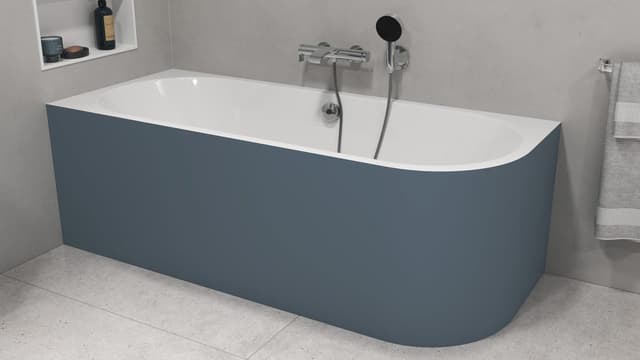 VIVA L MONOLITH wanna wolnostojąca przyścienna 170x75x60cm, biały/siena