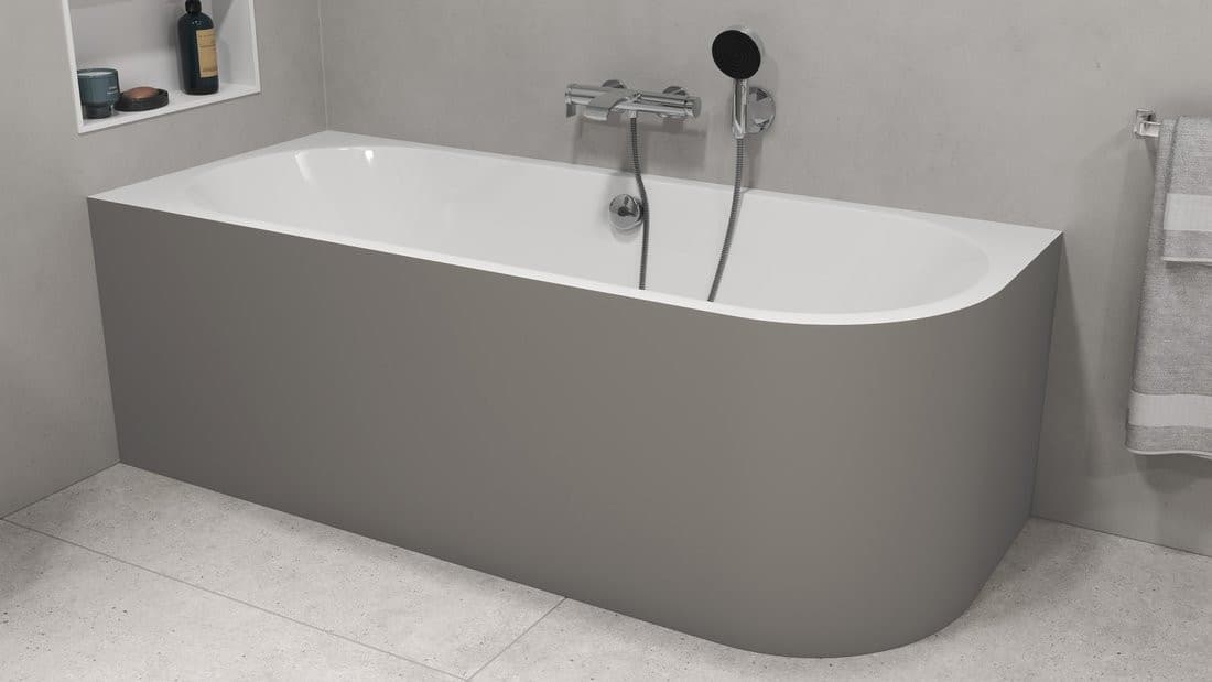 VIVA L MONOLITH wanna wolnostojąca przyścienna 170x75x60cm, biały/agila