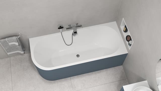 VIVA R MONOLITH wanna wolnostojąca przyścienna 170x75x60cm, biały/siena