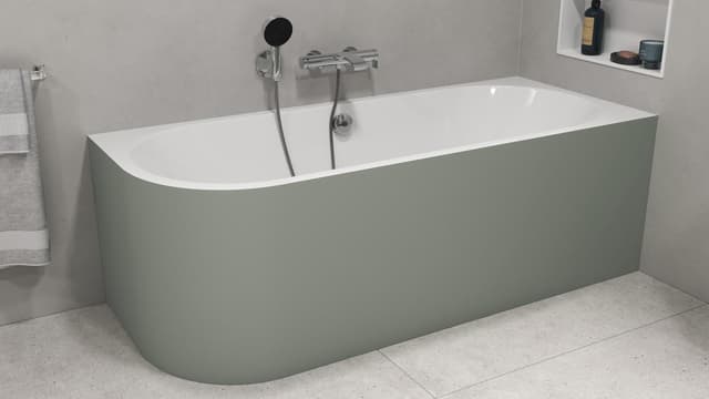 VIVA R MONOLITH wanna wolnostojąca przyścienna 170x75x60cm, biały/verde