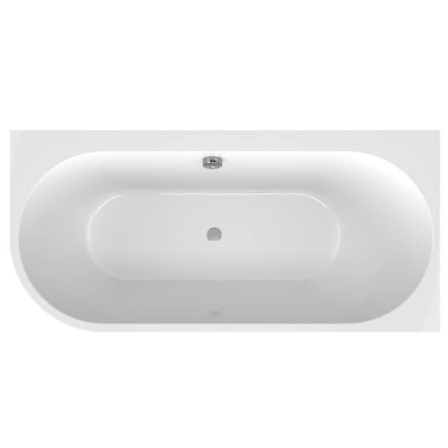 ASTRA R MONOLITH wanna wolnostojąca przyścienna 160x75x60cm, biały/verde