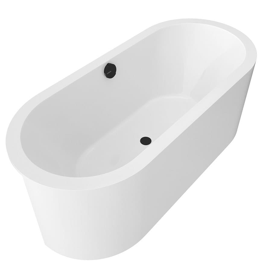 VIVA C MONOLITH owalna półwpuszczana wanna 170x75x60cm, biały