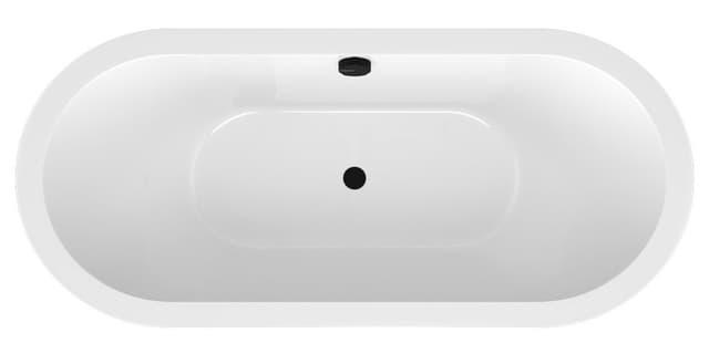 VIVA C MONOLITH owalna półwpuszczana wanna 170x75x60cm, biały