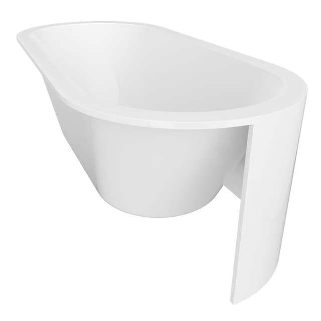 VIVA C MONOLITH owalna półwpuszczana wanna 170x75x60cm, biały