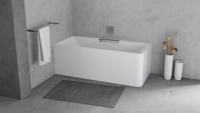 CASCATA L MONOLITH wanna prostokątna 180x80x60cm, kaskada ze stali nierdzewnej