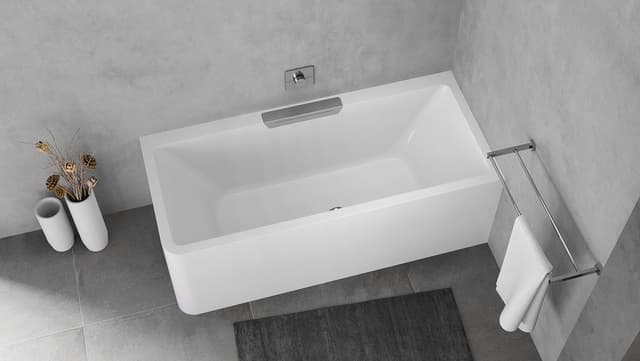 CASCATA R MONOLITH wanna prostokątna 180x80x60, kaskada ze stali nierdzewnej