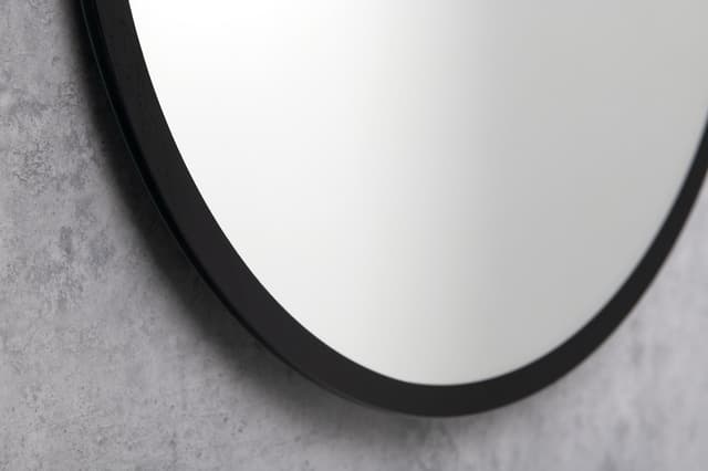 SHARON LONG lustro owalne z podświetleniem LED 35x150cm, czarny mat