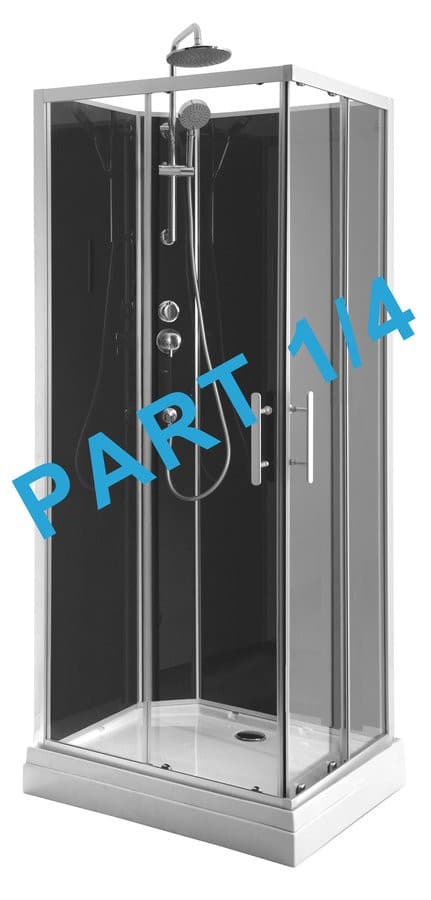 GRANVIK boks prysznicowy 700x900x2180mm, element 1/4 brodzik prysznicowy, biały