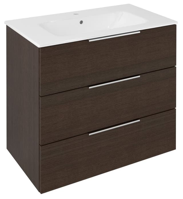 CIRASA szafka pod umywalkę 79,8x75x46cm, 3 szuflada , sosna rustykalna