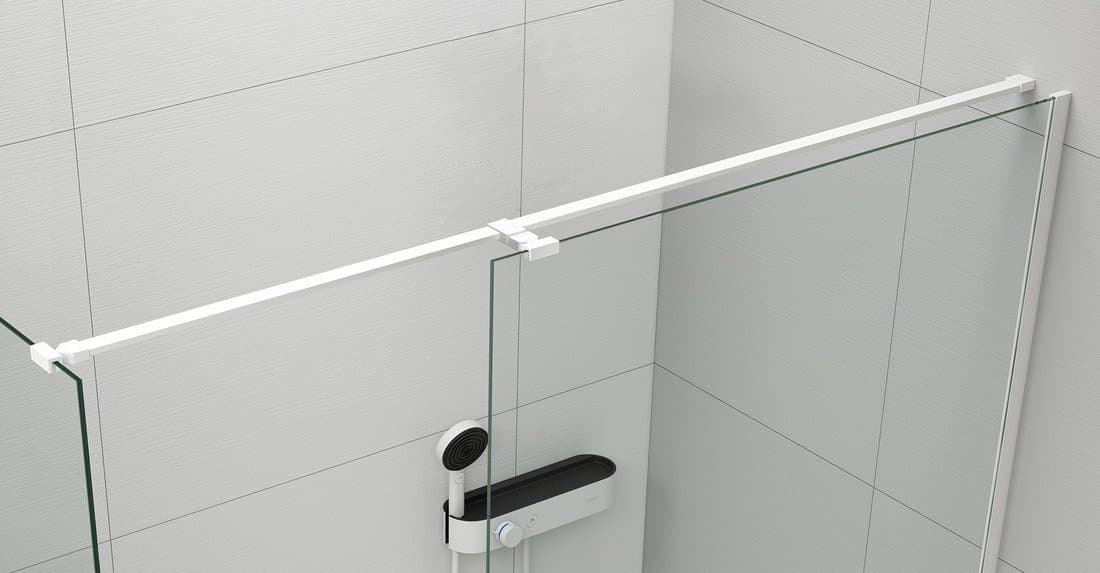 TRINITY/VARIO uniwersalny wspornik do kabin 2000mm, biały mat