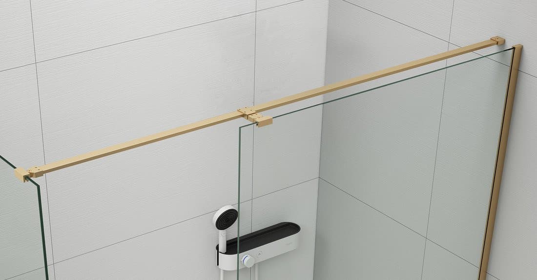 TRINITY/VARIO uniwersalny wspornik do kabin 2000mm, złoto mat