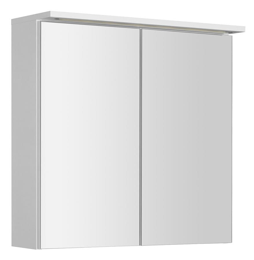 KAWA STRIP szafka z lustrem, oświetlenie LED 70x70x22cm, biały