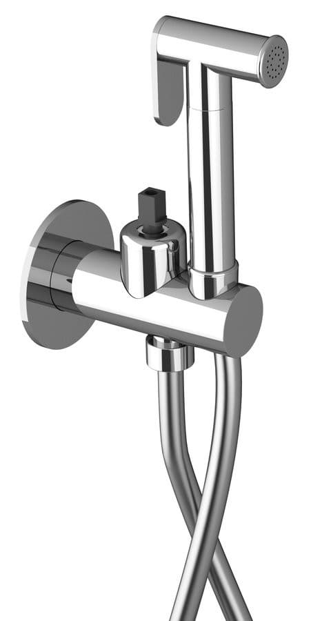 ULTRAMIX korpus podtynkowej baterii bidetowej z prysznicem Stop, okrągły, chrom