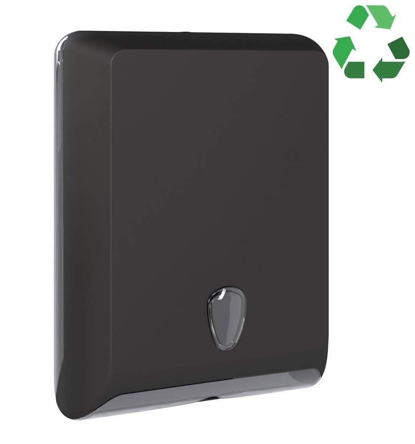 ECOLORED dozownik ręczników papierowych, 29x40x13cm, ABS, czarny mat