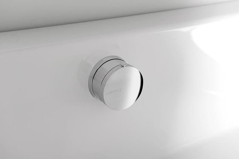 Zestaw odpływowy z napełnianiem, długość 575mm, korek automatyczny 72mm, chrom