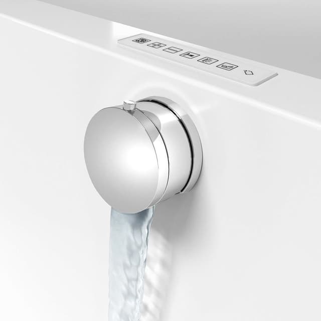 Zestaw odpływowy z napełnianiem, długość 575mm, korek automatyczny 72mm, chrom