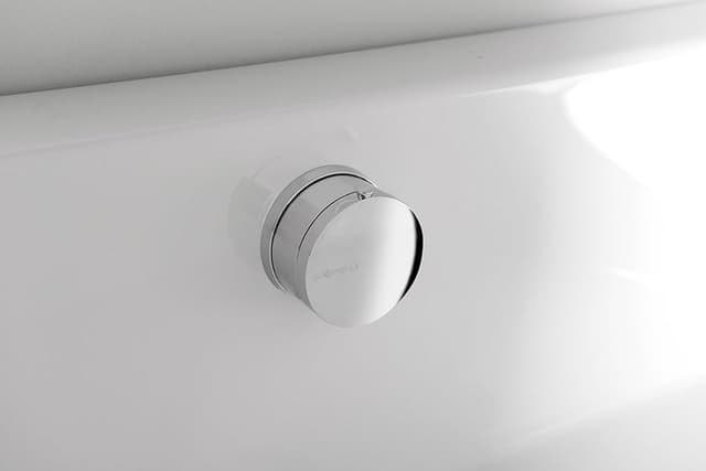 Zestaw odpływowy z napełnianiem, długość 775mm, korek automatyczny 72mm, chrom