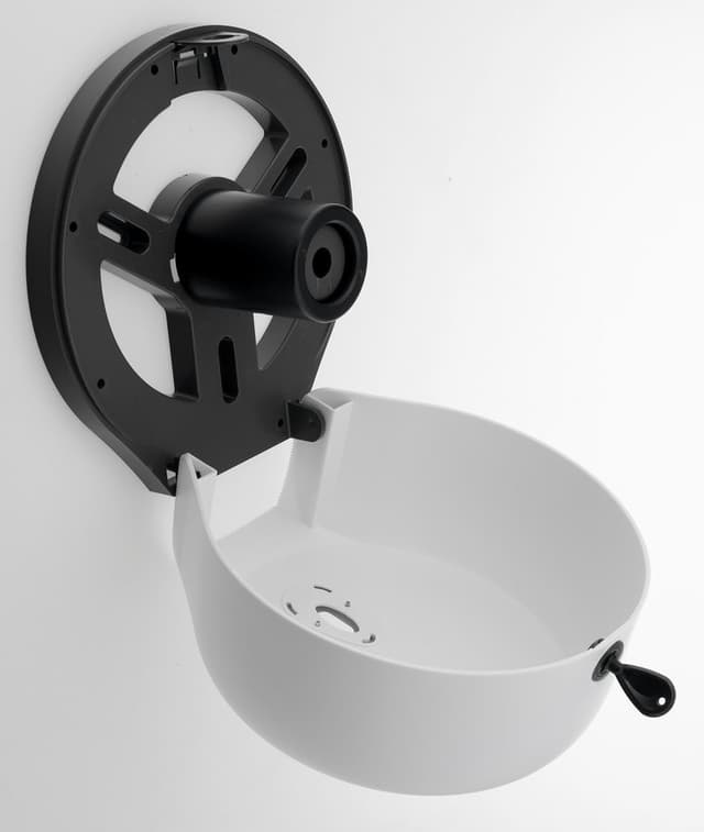 EMIKO Zasobnik papieru toaletowego na rolę o średnicy 26 cm, 270x280x120mm, ABS, biały