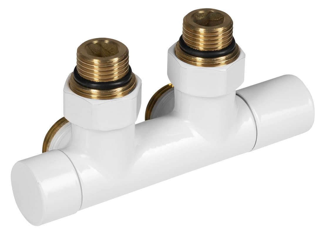 R-START zestaw przyłączeniowy zaworów do centralnego przyłączenia, biały