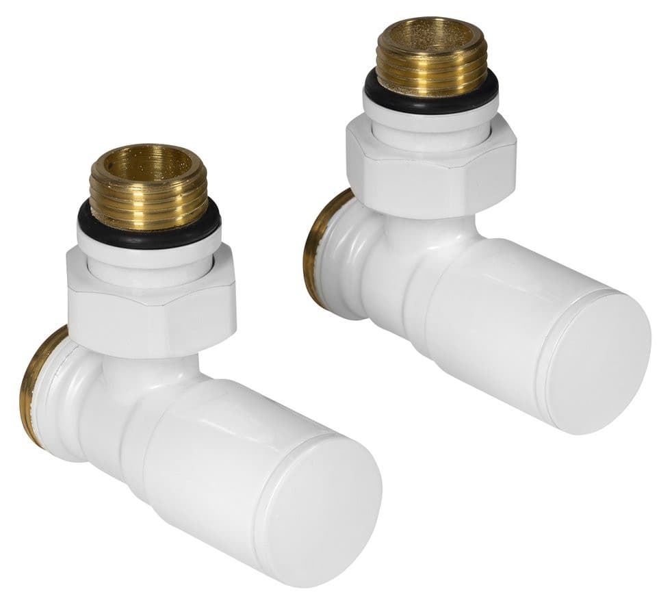 C-START zestaw przyłączeniowy zaworów ręcznych narożnych, biały