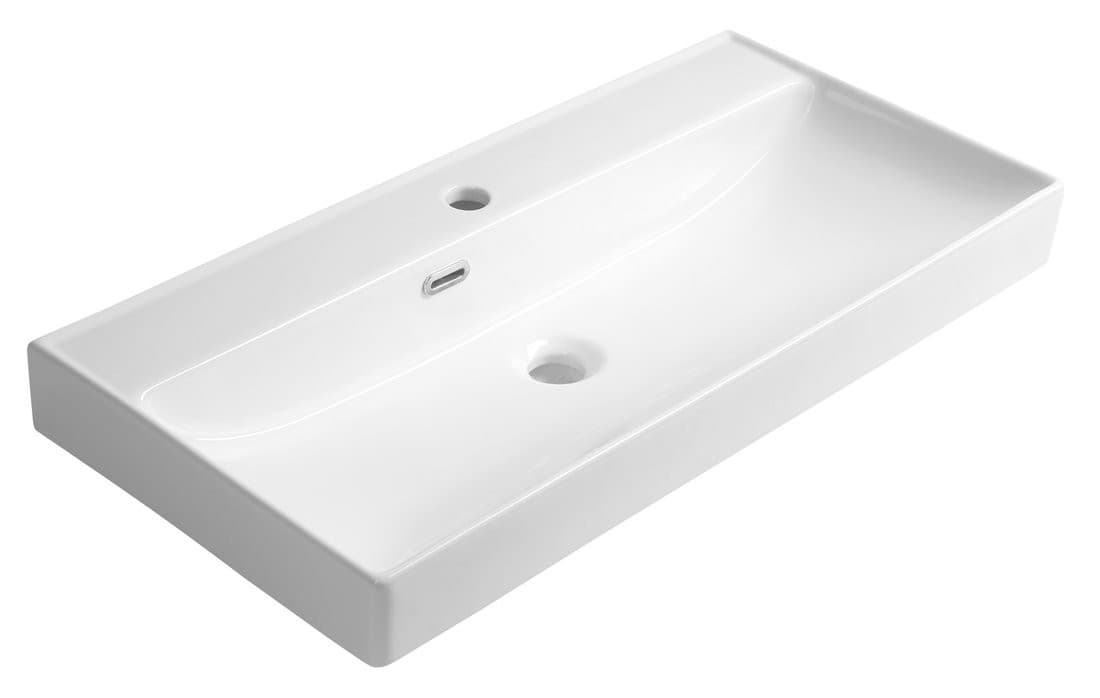 PARLA umywalka ceramiczna 80x38cm, biały