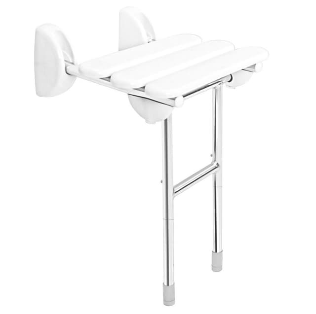 HANDICAP siedzisko prysznicowe, składane z podporą, 38x36cm, biały