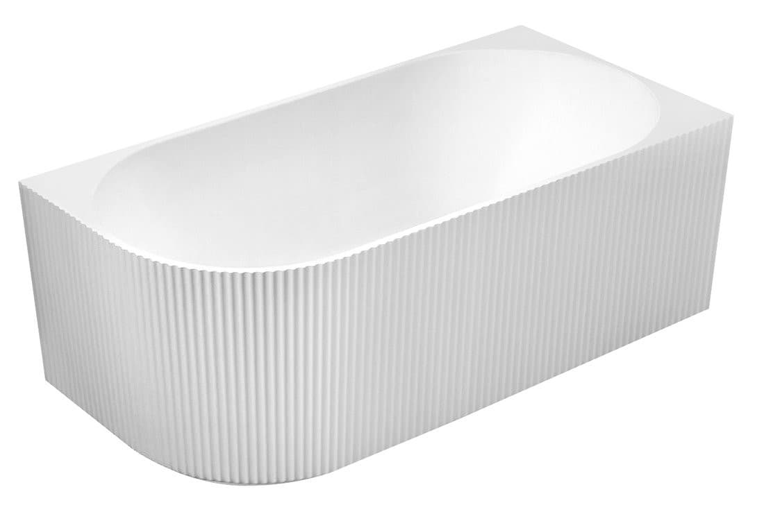 TIBERA STRIP R narożna wanna stojąca, 170x81cm, biały