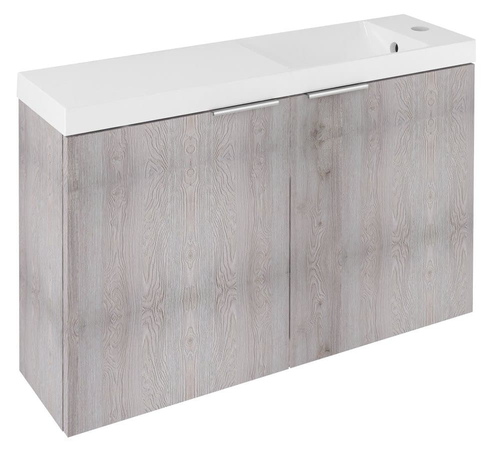 LATUS X szafka podumywalkowa z umywalką 80x54,5x22cm, dąb Mocca