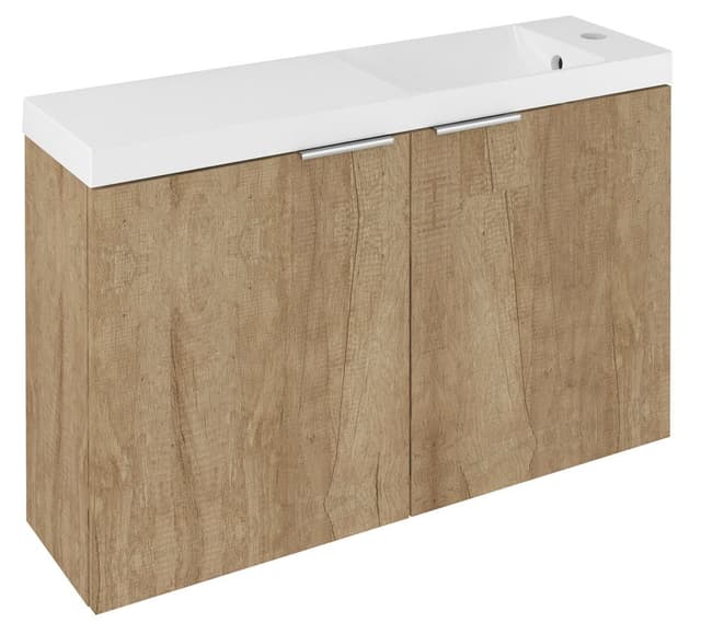 LATUS X szafka podumywalkowa z umywalką 80x54,5x22cm, dąb Alabama