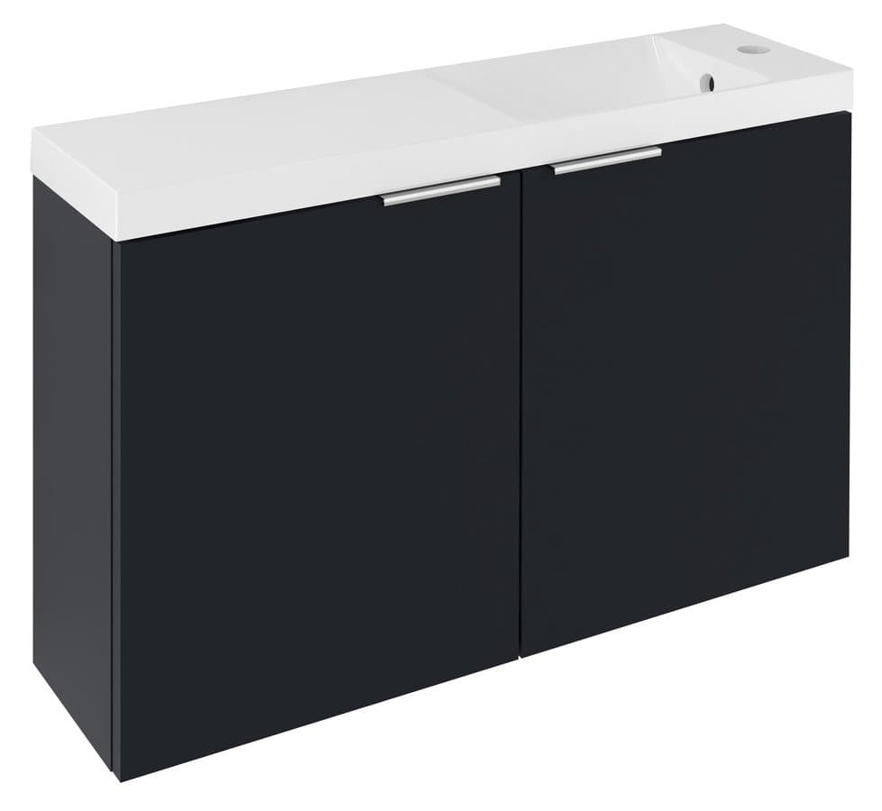 LATUS X szafka podumywalkowa z umywalką 80x54,5x22cm, antracyt mat