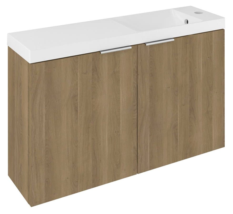 LATUS X szafka podumywalkowa z umywalką 80x54,5x22cm, dąb cuneo