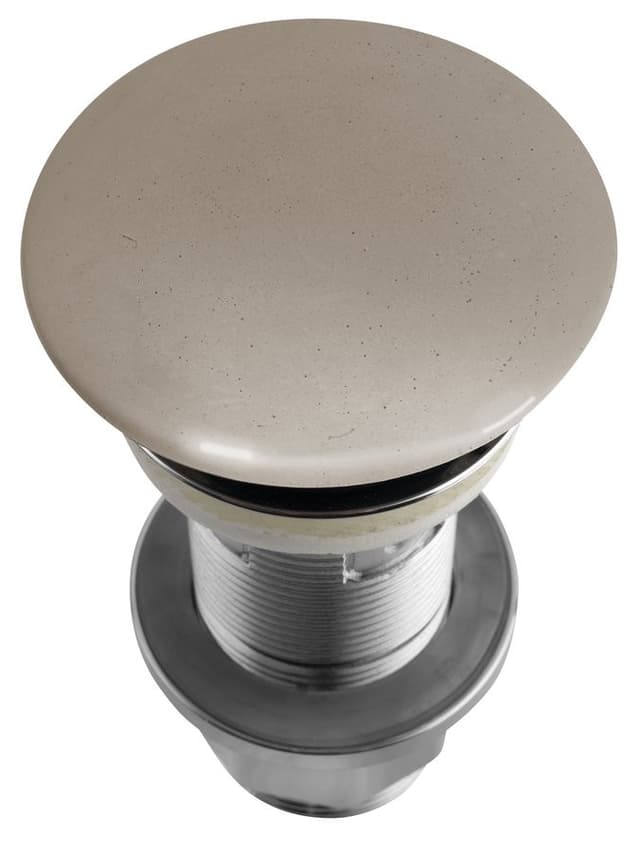 Korek umywalkowy 5/4'', klik-klak, betonowy grzybek, 10-80mm, piaskowy półpołysk