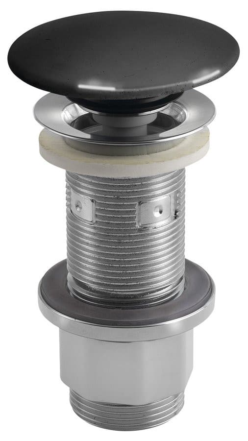 Korek umywalkowy 5/4'', klik-klak, betonowy grzybek, 10-80mm, antracyt półpołysk