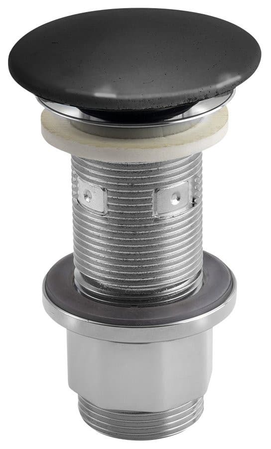 Korek umywalkowy 5/4'', klik-klak, betonowy grzybek, 10-80mm, antracyt półpołysk