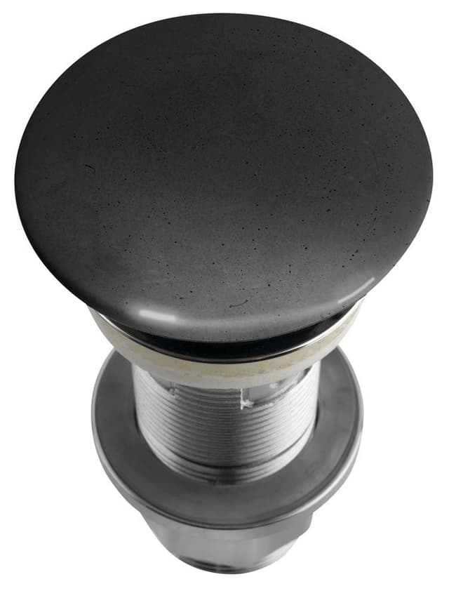 Korek umywalkowy 5/4'', klik-klak, betonowy grzybek, 10-80mm, antracyt półpołysk