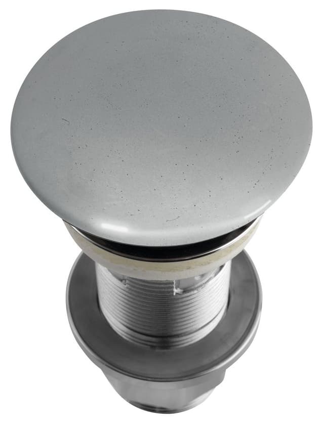 Korek umywalkowy 5/4'', klik-klak, betonowy grzybek, 10-80mm, szary półpołysk