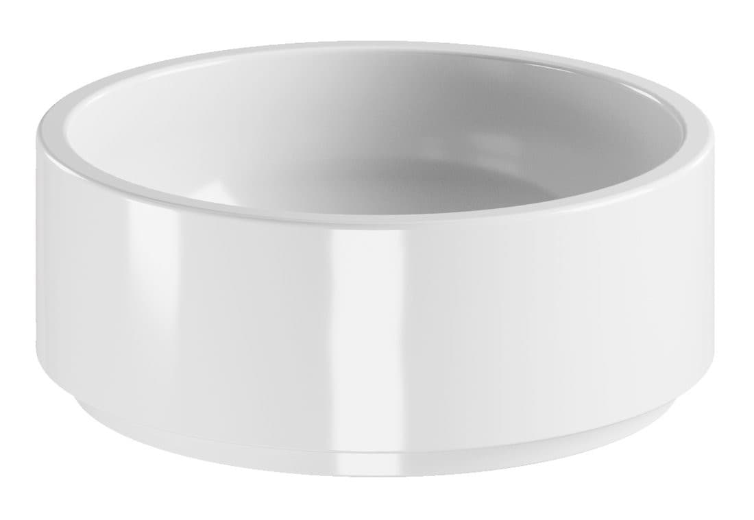 OKE umywalka ceramiczna nablatowa, średnica 40cm, biały