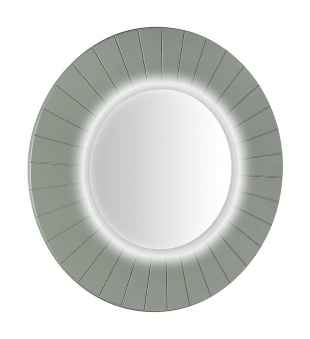 LUMIRO STRIP okrągłe lustro z oświetleniem LED w ramie średnica 75cm, verde