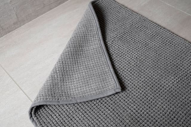 CHENILL dywanik łazienkowy 50x80cm, 100% polyester, szary